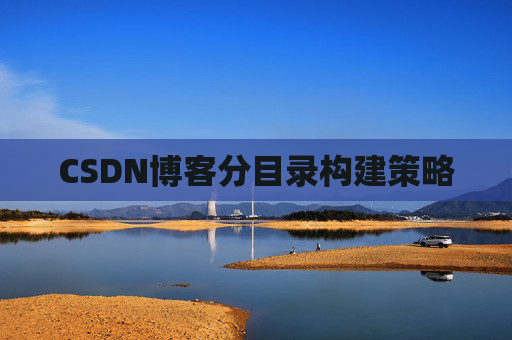 CSDN博客分目录构建策略